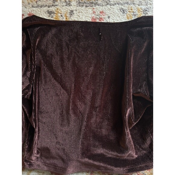 Urban outfitters velvet brown cinch crop top small - Picture 5 of 5